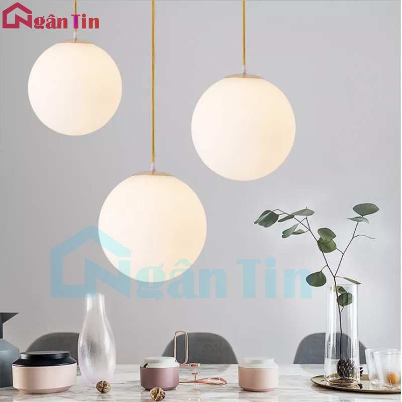 Đèn thả trần thủy tinh trang trí trong nhà phòng ngủ THCN207 Ngân Tin