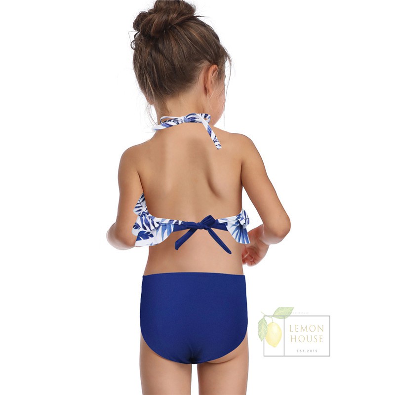 [ SET BIKINI MẸ VÀ BÉ ] Set đồ bơi mẹ và bé, đồ bơi bé gái xanh