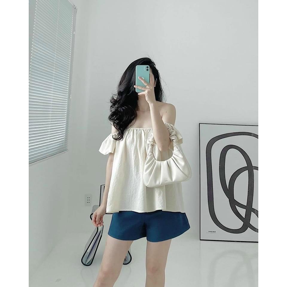 SET BỘ BE VAI CHUN QUẦN SHORT XANH