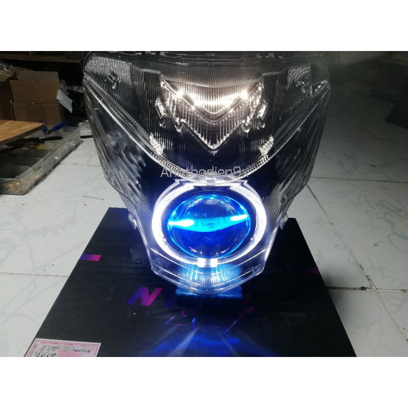Choá Satria Lên Sẵn Bi Led Titanblack | Anhthodien9x