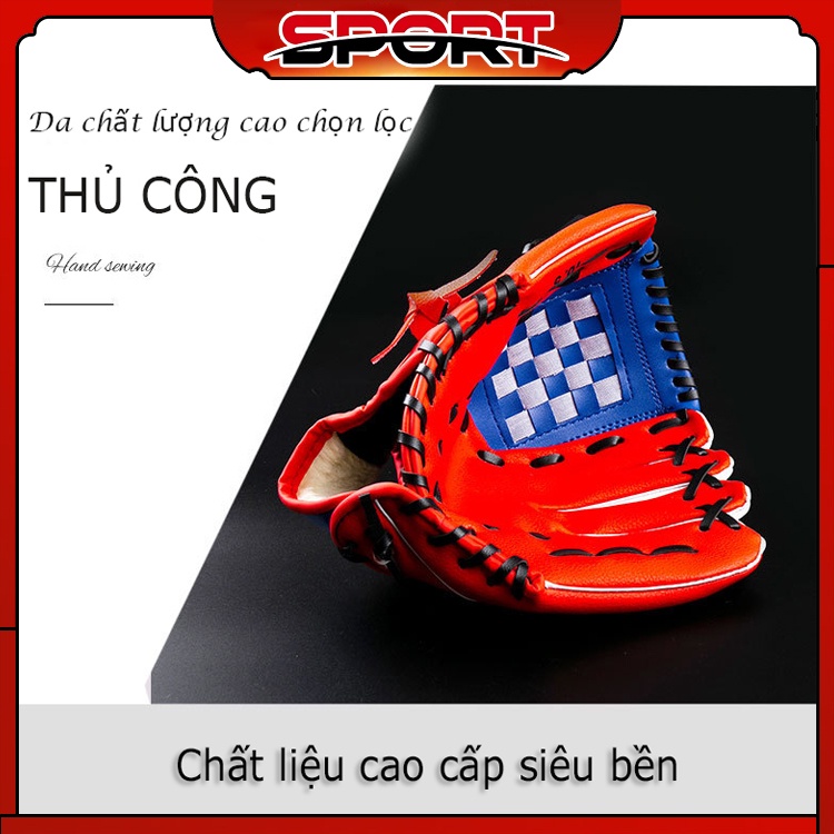 Găng Tay Bóng Chày Da PU Cao Cấp Đủ Size Từ Trẻ Em Đến Người Lớn