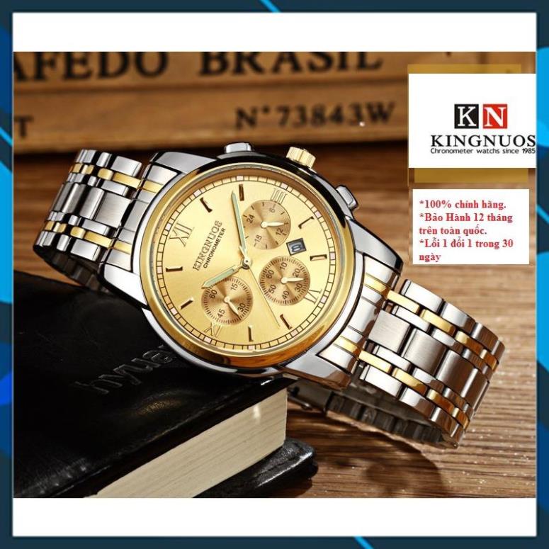 [HÀNG CHUẨN AUTH]Đồng Hồ Nam KINGNOUS K-1753 Dây Thép Chống Gỉ Cao Cấp,Chống Nước,Chống Xước,Có Dạ Quang,Bảo Hành12 thag