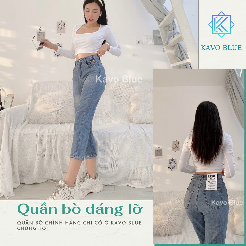 Quần Bò Nữ Dáng Lỡ KAVO BLUE BL38-02