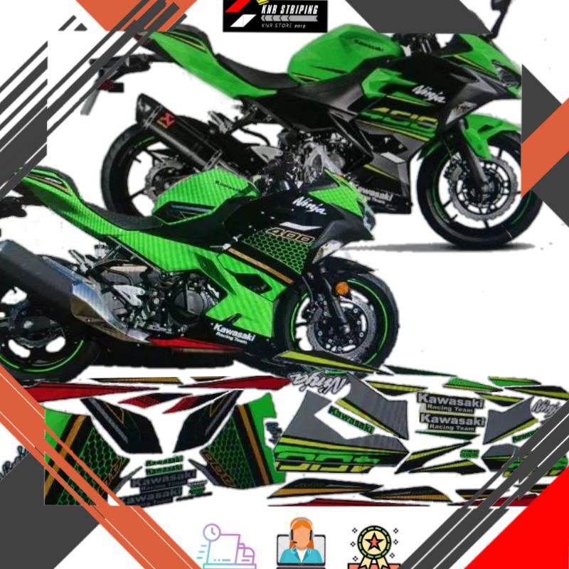 Dải Dán Trang Trí Xe Mô Tô Kawasaki Ninja 250 Fi New 400cc