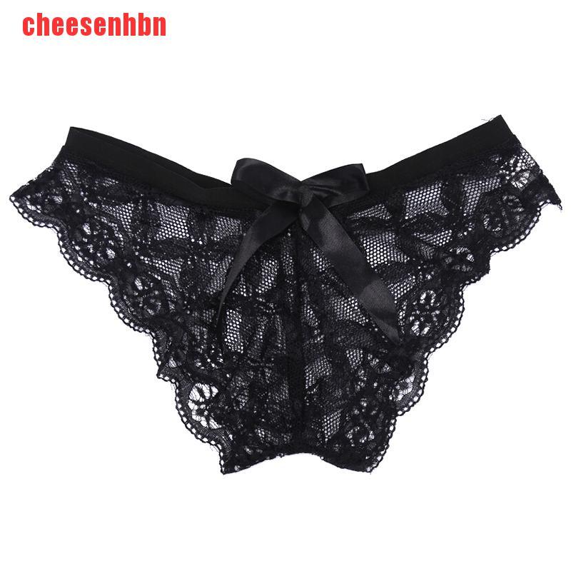 [cheesenhbn]Women Lingerie G String Lace Underwear Femal Sexy T-back Thong Sheer Panties