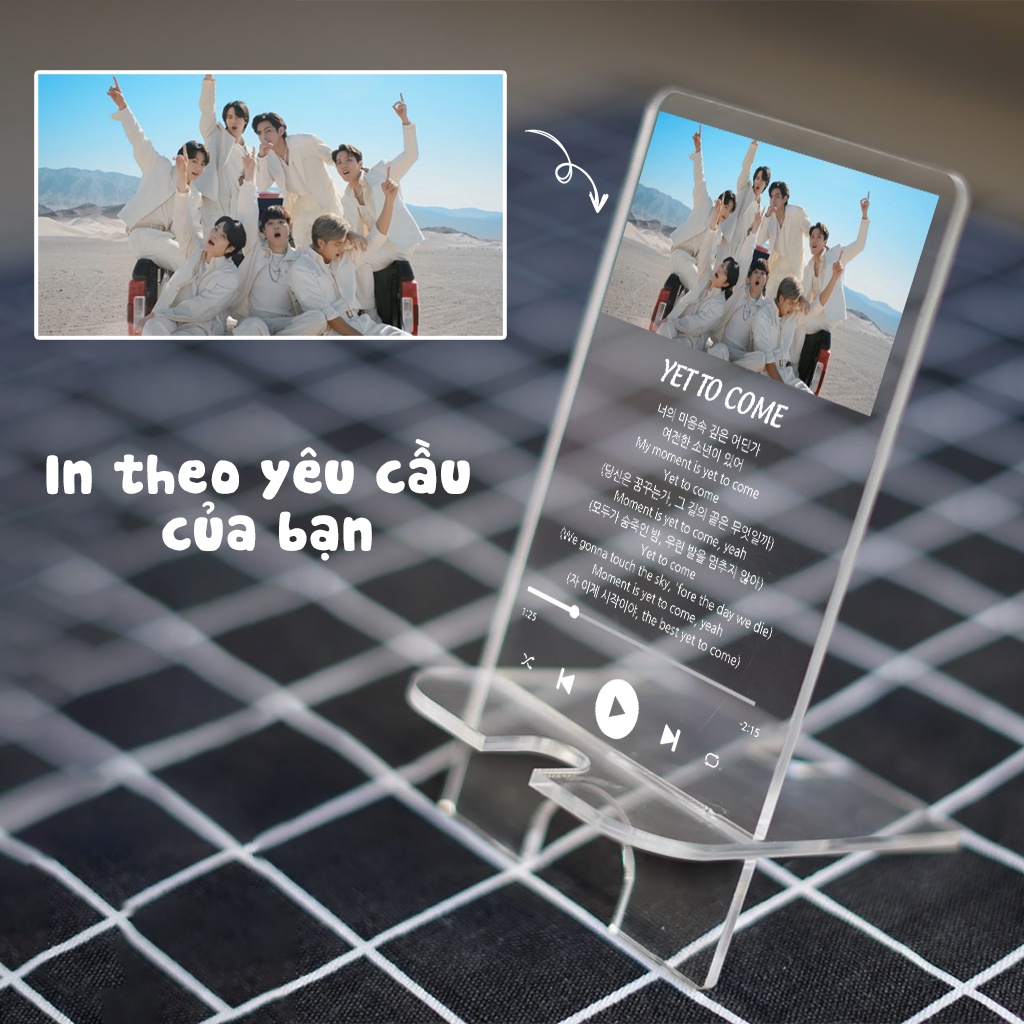 Giá đỡ điện thoại custom in theo yêu cầu nhóm nhạc kpop