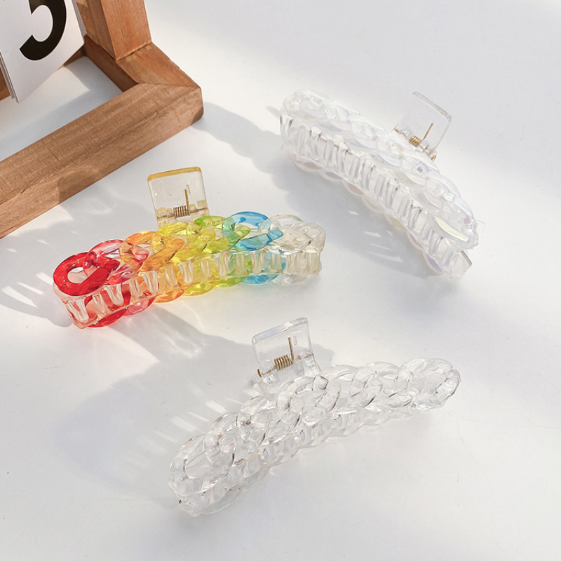 Korea Fashion Color Acrylic Hair Clip Shark Clip Hair Accessories