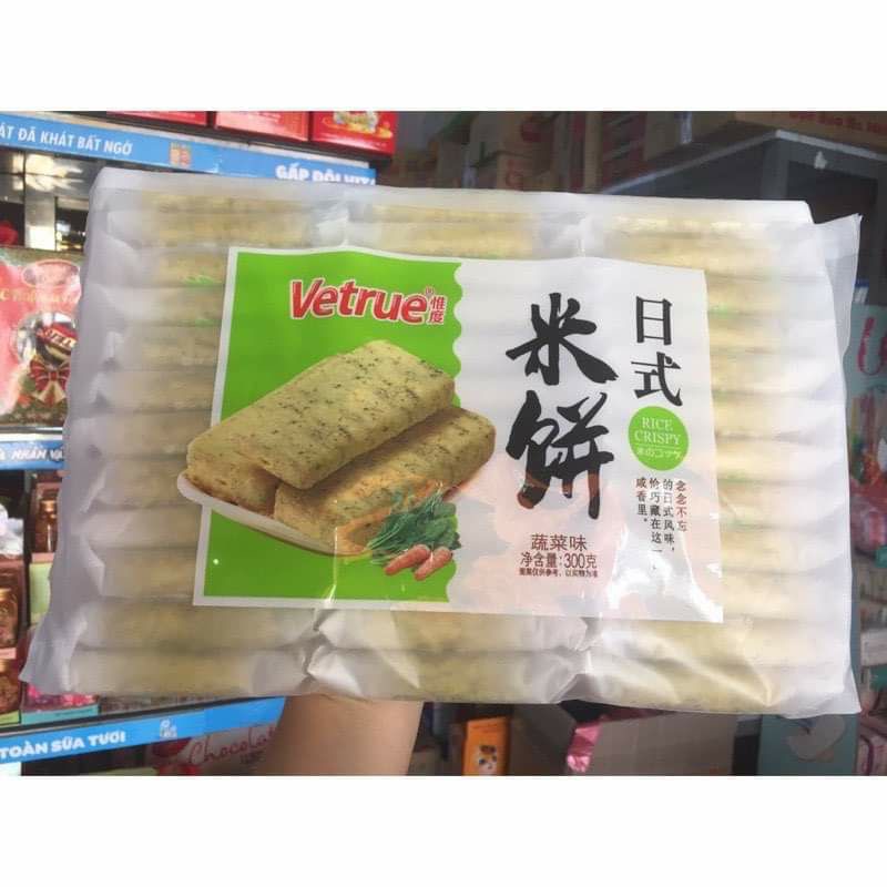 ￼Bánh Gạo Đài Loan Vetrue Vị Phô Mai/Trứng Muối/Rau Củ 320G