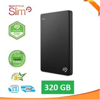 Ổ Cứng Di Động Seagate Backup Slim Plus 320GB - Hàng nhập khẩu