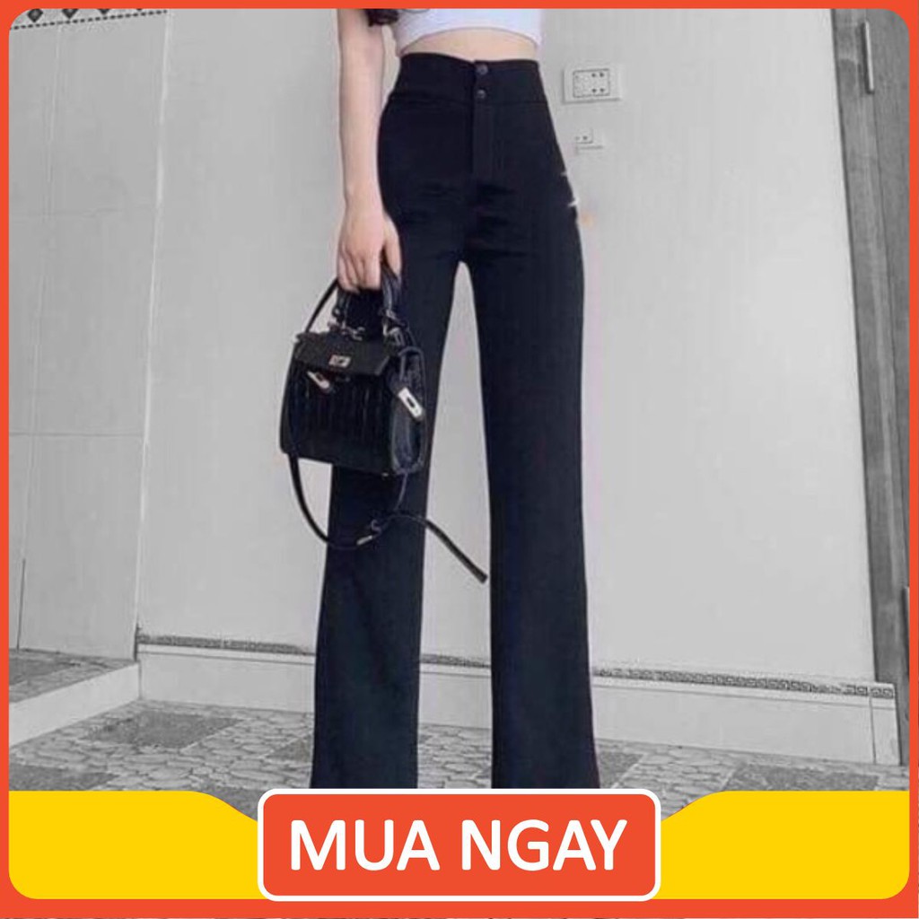 Quần tây ống loe form dáng đứng,chất vải tuyết mưa co dãn nhẹ | BigBuy360 - bigbuy360.vn