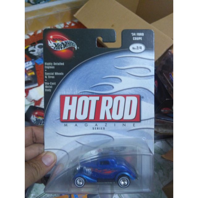 Xe Hotwheels 100% 1934 Ford Coupe xanh