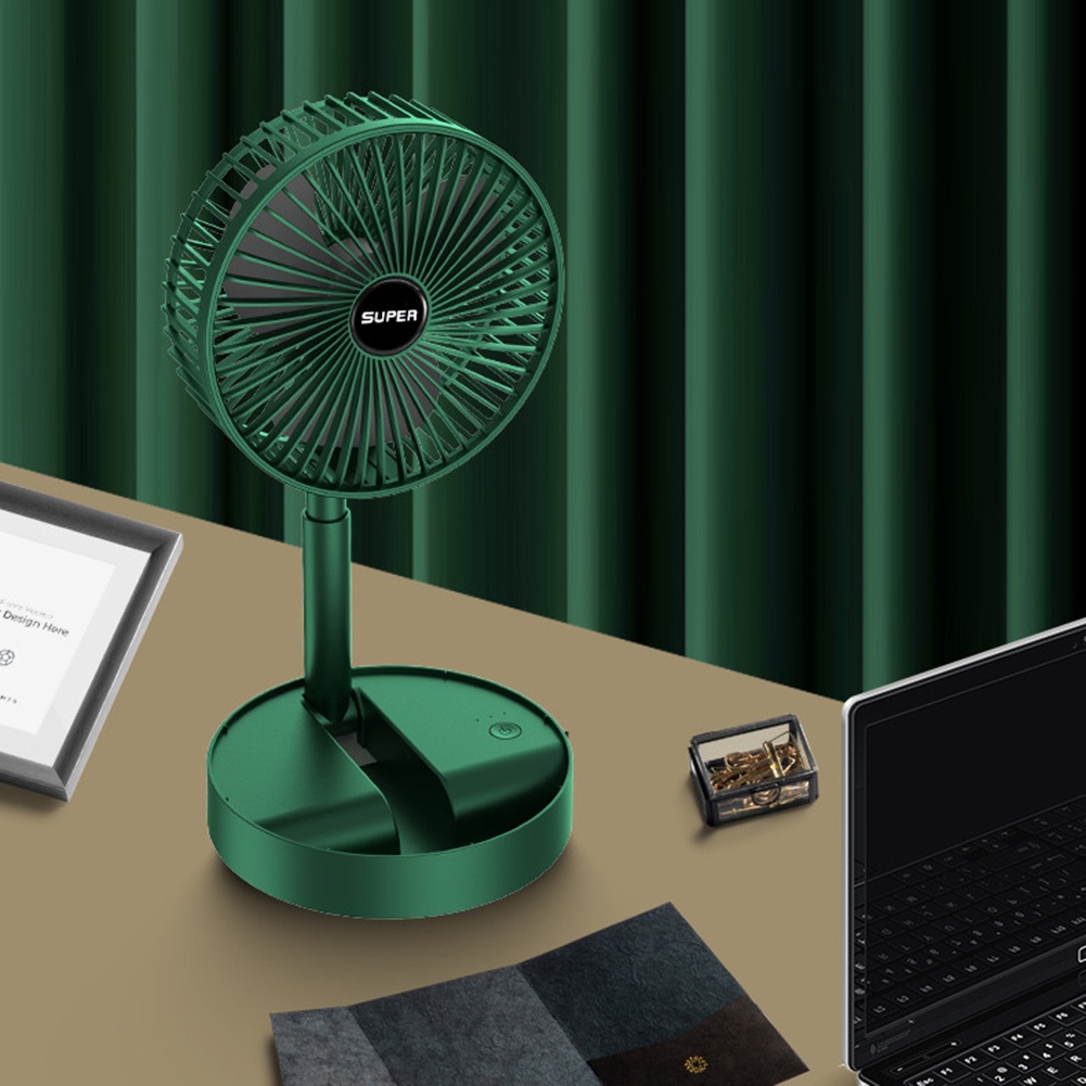 Quạt tích điện cổng sạc USB mini để bàn 3 chế độ gió có thể gấp gọn tiện dụng mang theo khi đi chơi, đi du lịch