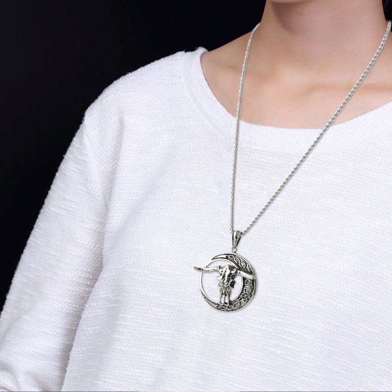 Vòng cổ Kim Loại Mặt Hình Đầu Động Vật Thời Trang