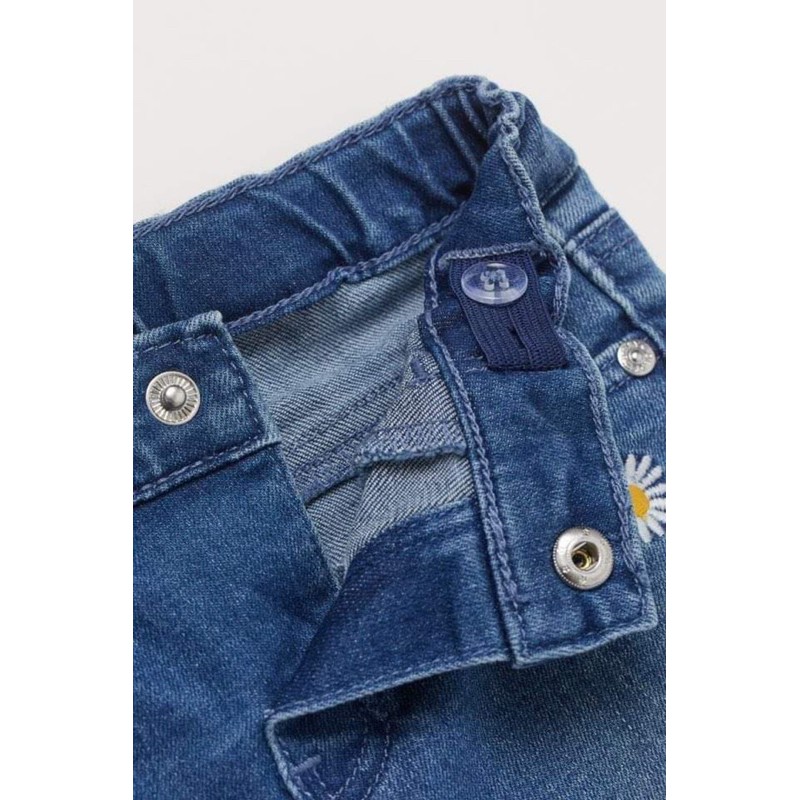 quần jean hoa cúc chuẩn auth H&amp;M Uk sz18-24/2-3y