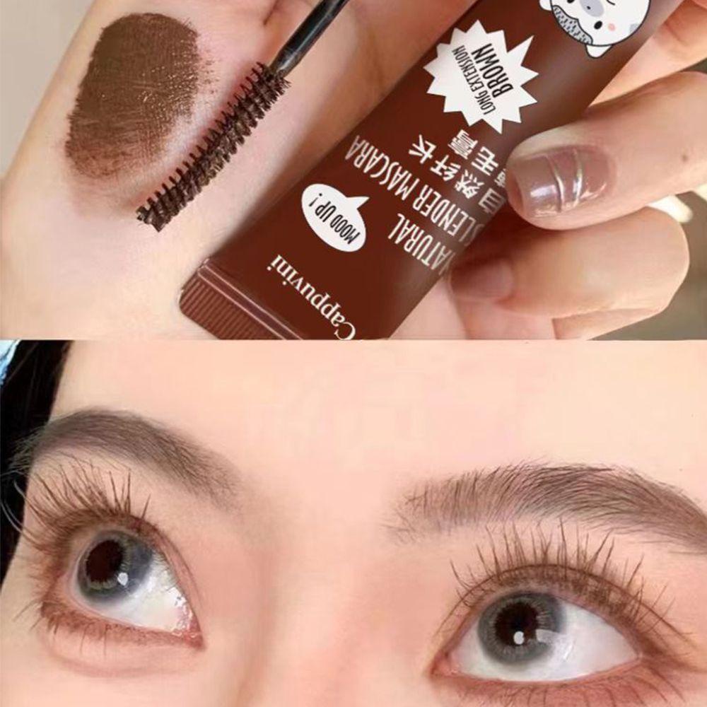 Mascara Sợi Tơ 4D Màu Đen Nối Dài Làm Dày Lông Mi ROWANS