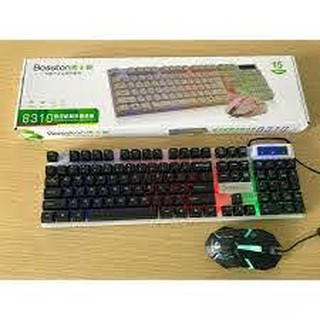 Bộ bàn phím chuột Bosston 8310 có Led nền siêu đẹp chuyên game có dây