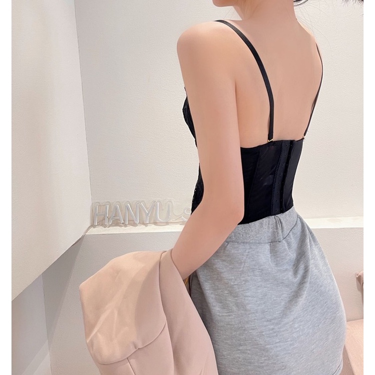 Áo Corset ren mỏng có gọng mút