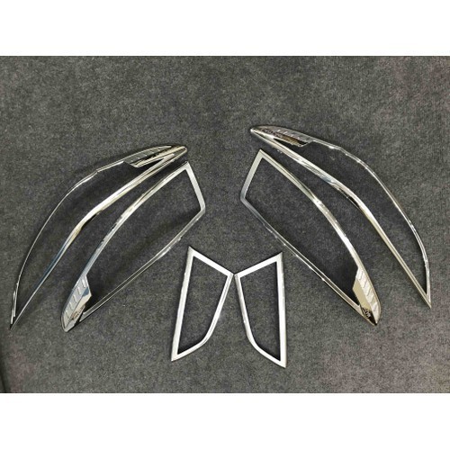 Ốp Viền Đèn Pha, Hậu xe Mazda 3 đời 2020 - 2021- 2022 mạ crom cao cấp