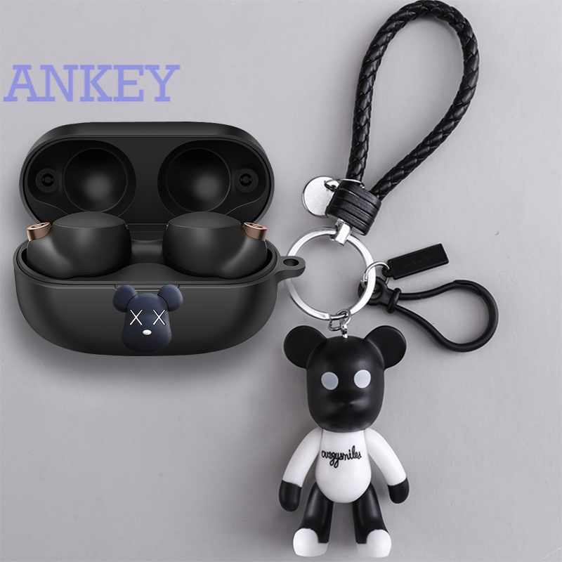 Sony WF-1000XM4 / WF-1000XM3 / WF-XB700 Vỏ bảo vệ hộp sạc tai nghe bluetooth không dây bằng silicon mềm sáng tạo cho Sony WF1000XM4 WF1000XM3 WFXB700