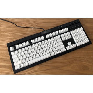 Set Keycap PBT White Doubleshot xuyên led (có hỗ trợ layout Corsair)