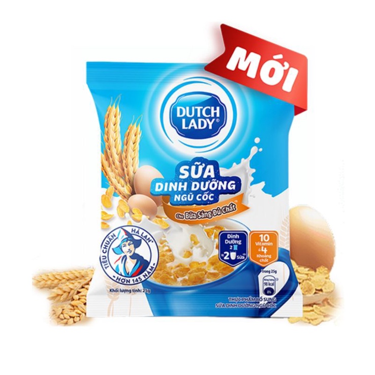 Ngũ Cốc Sữa Dinh Dưỡng Dutch Lady 12 Gói x 25g - 300G