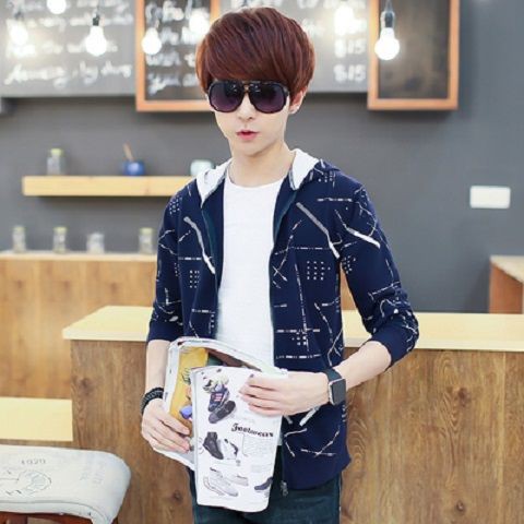 Áo Khoác Sweater Thời Trang Xuân Thu Cho Nam 14-16 Tuổi