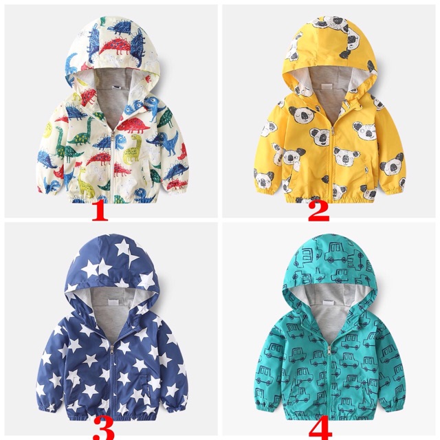 Áo khoác gió 2 lớp cho bé