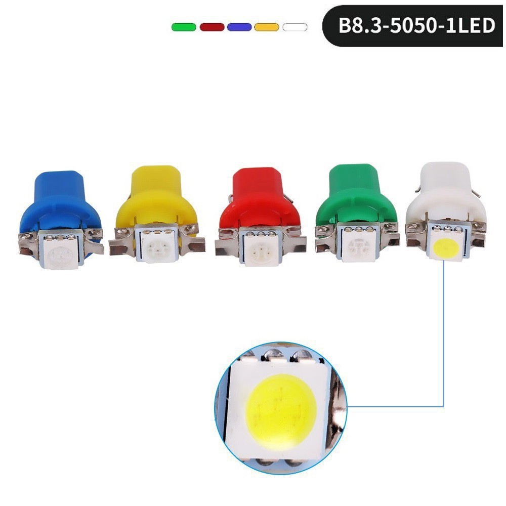 ⚡️MUA 10 TẶNG 1⚡️ Đèn LED T5 B8.3D 1SMD Gắn Mặt Đồng Hồ Xe Máy, Ô tô