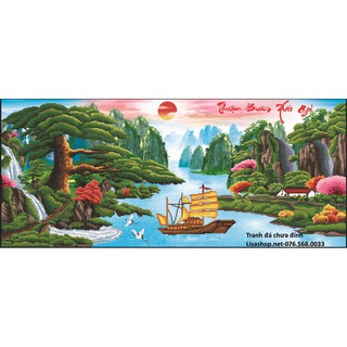 Tranh đính đá THUẬN BUỒM XUÔI GIÓ 88622( 125X60CM) CHƯA ĐÍNH