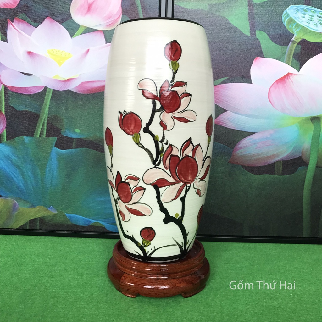 Đế Gỗ Có Chân Chuyên Dùng Kê Bình Phong Thuỷ Bát Tràng