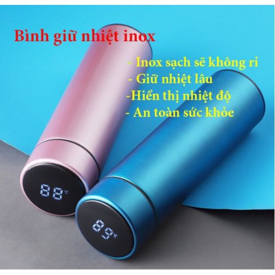 Bình giữ nhiệt Nhiệt kế màn hình led 450ml ly cốc cách nhiệt