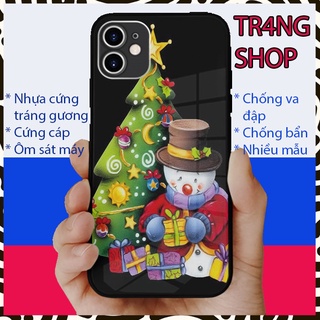 Ốp iphone kính cường lực Noel 2022 Cực Cute Iphone 6 đến 13 TRANG SHOP OK-NOELPOD126