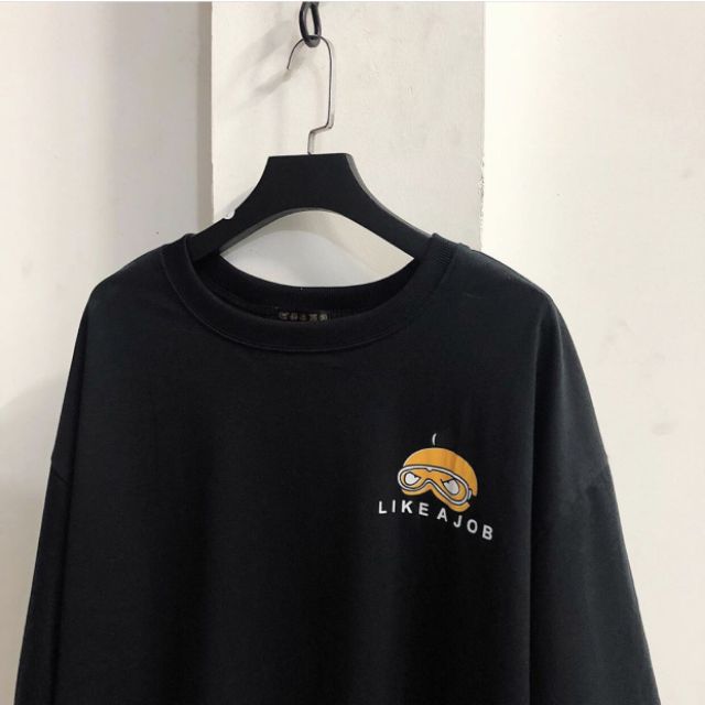[ Hình thật ] Áo thun tay lỡ Unisex Vịt Like A Job🦆