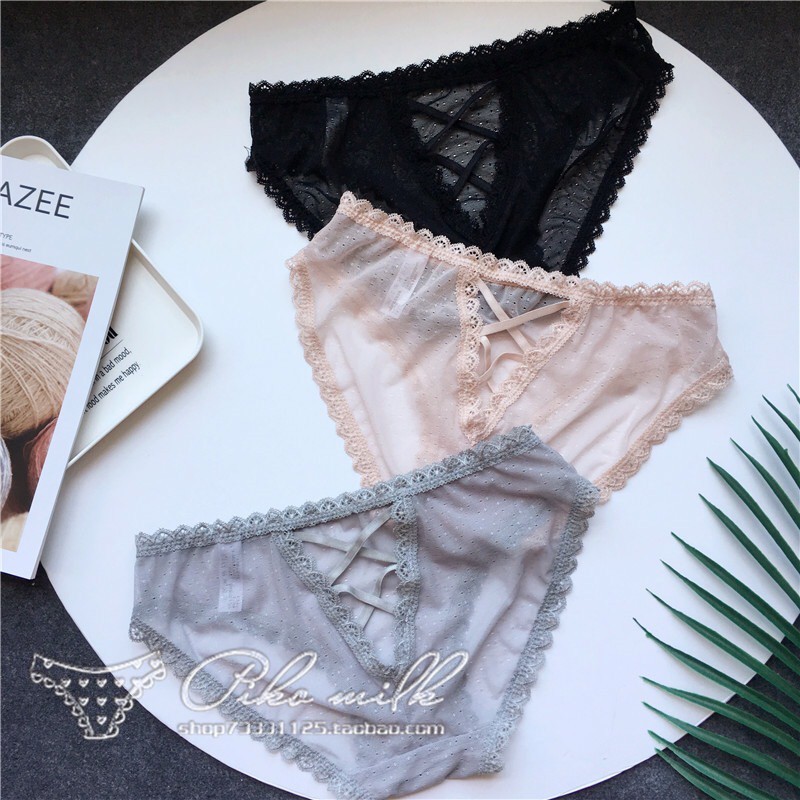 QUẦN LÓT REN LƯỚI ĐAN DÂY LỤA SAU SEXY THOÁNG MÁT FREE SIZE Q118 | BigBuy360 - bigbuy360.vn