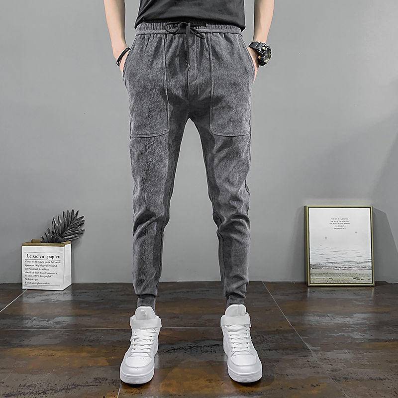 Quần Legging Nhung Dày Dáng Ôm Vừa Vặn Dễ Phối Đồ Cho Nam