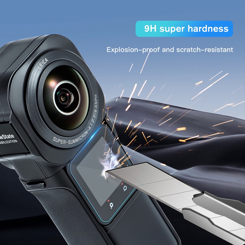 Kính Cường Lực HD Bảo Vệ Màn Hình LCD Cho Insta 360 ONE-RS 360 Edition / Video Action