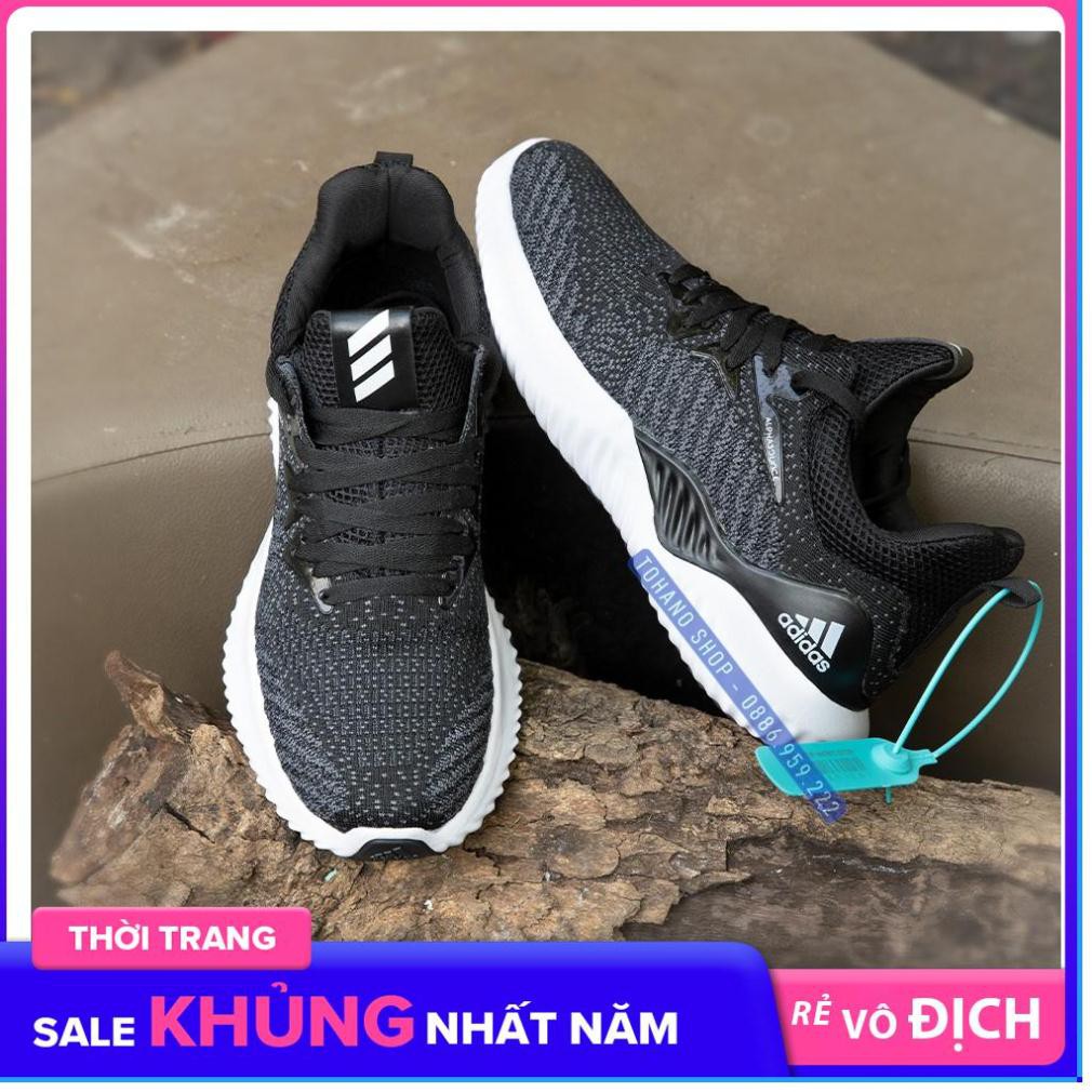 (Flat Sale) Giày Thể Thao Nam Alpha F28 Màu Đen Trắng