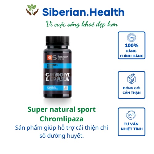 [ Chromlipaza tương trợ tiểu đường ] đồ ăn thức uống che chở hiện trạng sức khỏe Siberian super natural sport Chromlipaz