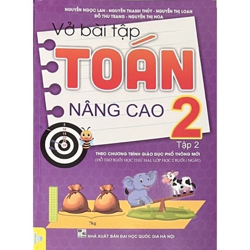 Sách - (Combo 2 tập) Vở Bài Tập Toán Nâng Cao Lớp 2 - Theo chương trình GDPT mới
