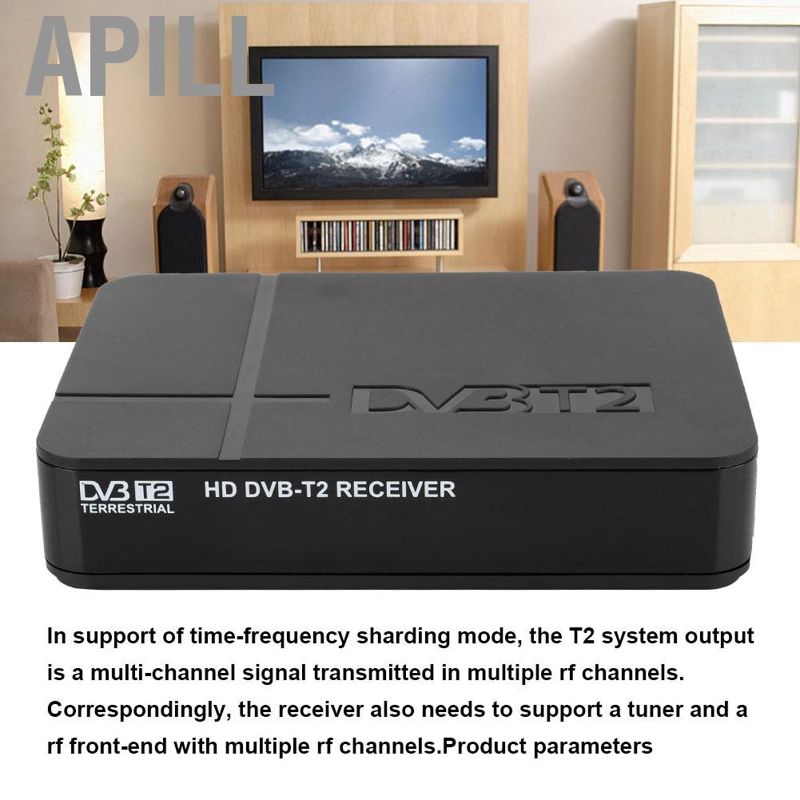 Hộp Tv Box Apill 1080p Dvb-T / T2 Hdmi Android Tv Box Usb 2.0 Pvr Pal / Ntsc Kèm Phụ Kiện