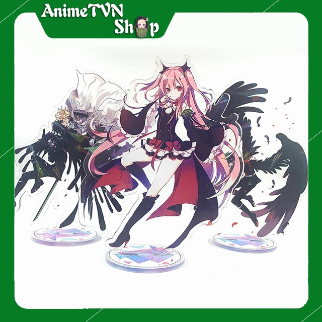 Tượng Mica Standee anime/manga Owari no Seraph - Nhựa Cứng Acrylic In nhiều chi tiết sắc nét có bảng tên