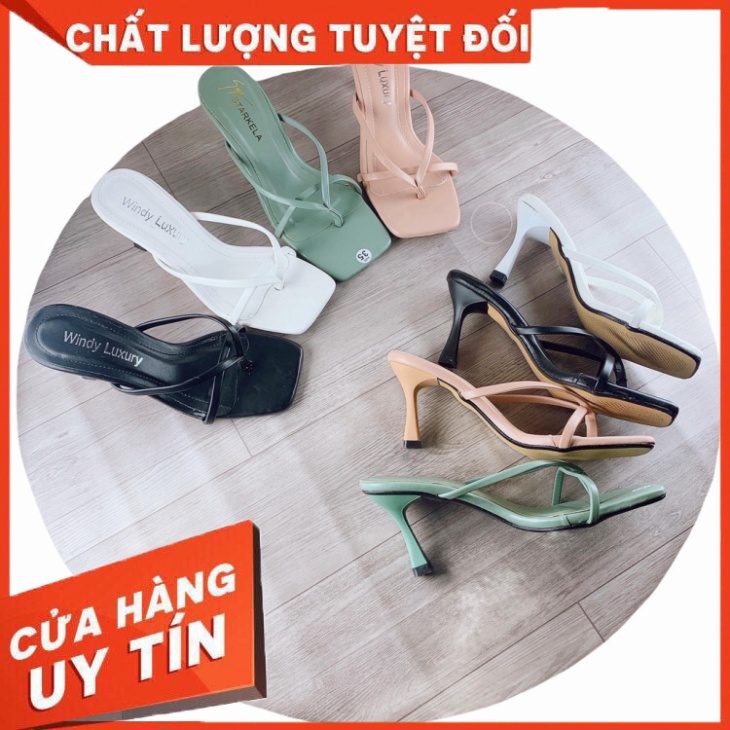 Guốc sandal sỏ ngón gót nhọn 7cm (hàng đẹp ) - g97 - Hàng nhập khẩu