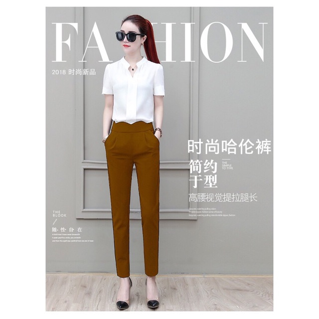 Quần tây nữ lưng gợn sóng | BigBuy360 - bigbuy360.vn