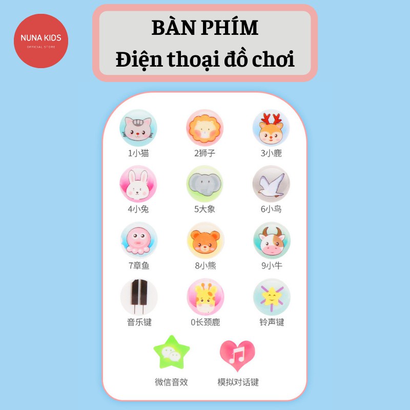 Điện Thoại Thỏ Cà Rốt Cho Bé, Có Nhạc Và Đèn