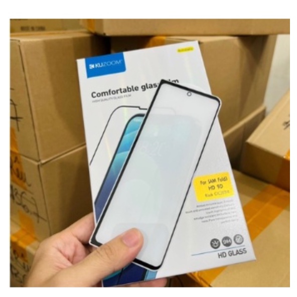Kính cường lực Kuzoom mặt trước nhỏ cho Samsung Z Fold 3 5G Full màn hình chính hãng