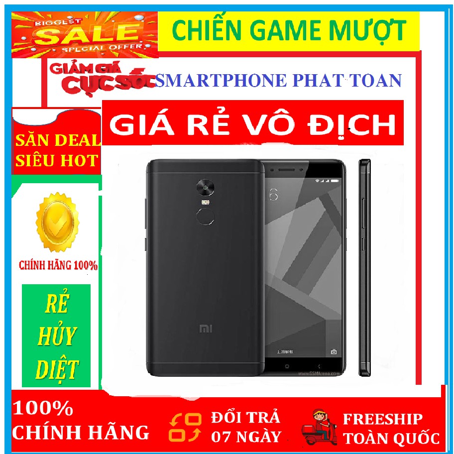 điện thoại Xiaomi Redmi 4X 2sim ram 2G/16G mới - Chính Hãng, Có Tiếng Việt (màu đen)