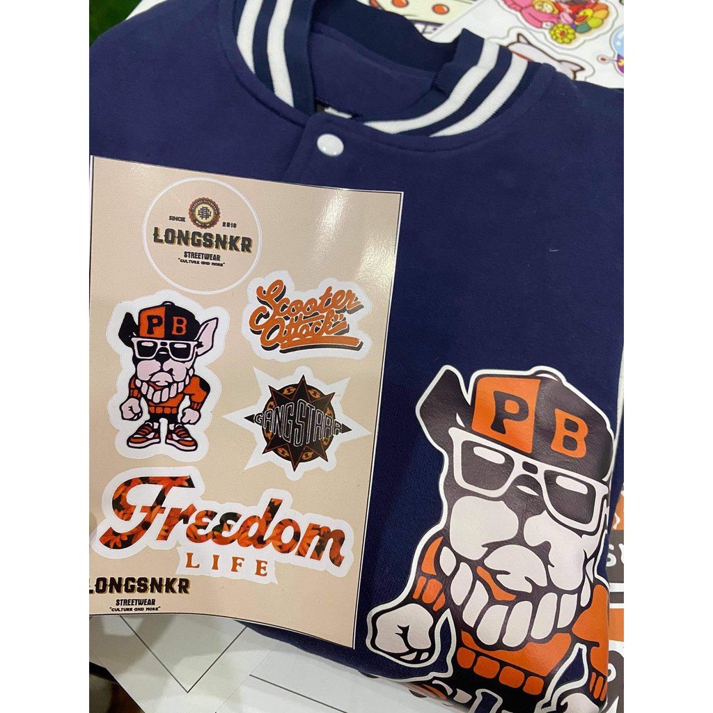 STICKER DÁN HÌNH LONGSNKR Miếng Dán Trang Trí chống nước dán mũ bảo hiểm, Vali, máy tính....