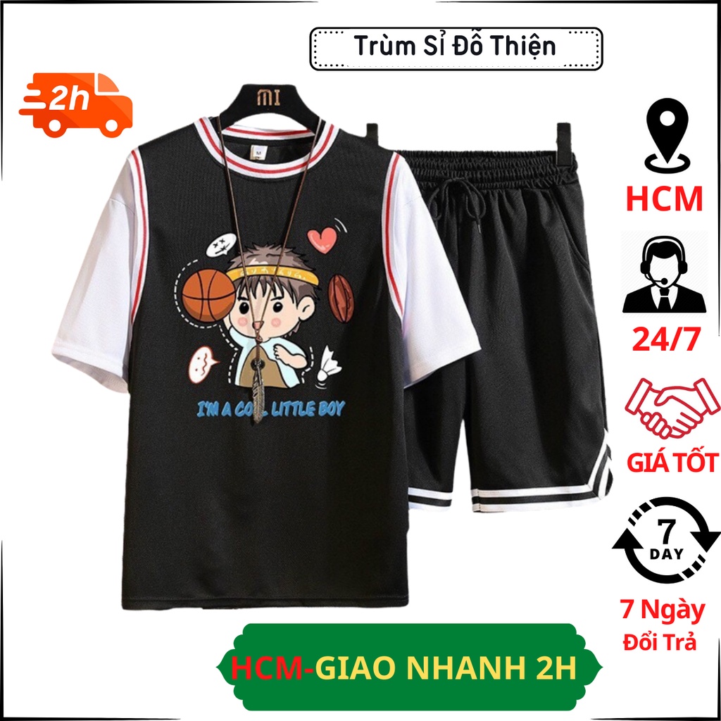 ĐỒ BỘ NAM LITTLE BOY MẪU MỚI PHONG CÁCH HÀN TRẺ TRUNG NĂNG ĐỘNG SIÊU MÁT MÙA HÈ