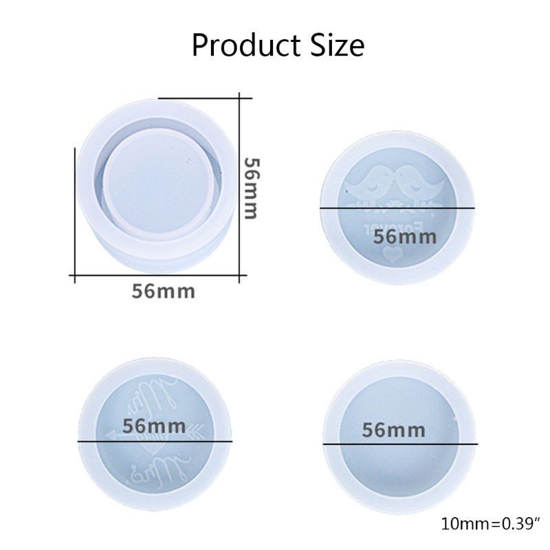 Khuôn Silicone Làm Nhẫn Có Nắp Đậy Tiện Dụng