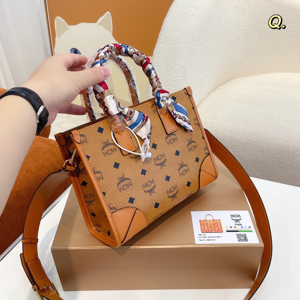 Mcm Túi Xách Tote Phong Cách Thời Trang Châu Âu Dành Cho Nữ